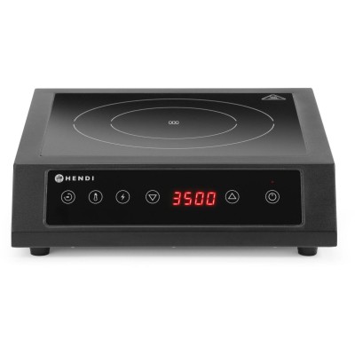 Indukční vařič 3500 D XL, HENDI, Černá, 220-240V/3500W, 355x400x(H)100mm