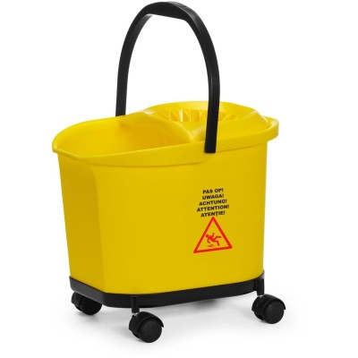 Kbelík na vytírání podlahy, HENDI, 16L, Žlutá, 405x296x(H)340mm