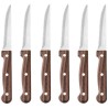 Steakový nůž, HENDI, Profi Line, Hnědá, 6 ks, (L)210mm
