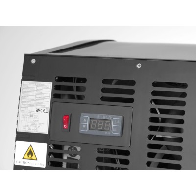 Stojan na Sushi, Arktic, Dodávané nádoby: 4x GN 1/3 (H) 40 mm., GN 1/3, Černá, 220-240V/190W, 1177x426x(H)296mm
