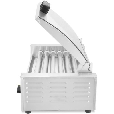 Gril na válečky, 1 zónový s energeticky úsporným krytem, HENDI, 230V/620W, 566x375x(H)259mm