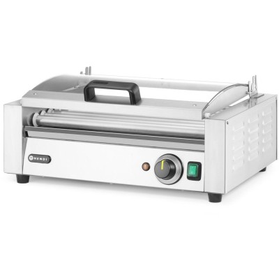 Gril na válečky, 1 zónový s energeticky úsporným krytem, HENDI, 230V/790W, 566x450x(H)259mm