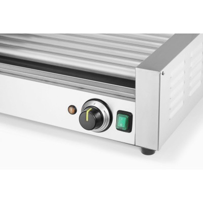 Gril na válečky, 1 zónový s energeticky úsporným krytem, HENDI, 230V/790W, 566x450x(H)259mm