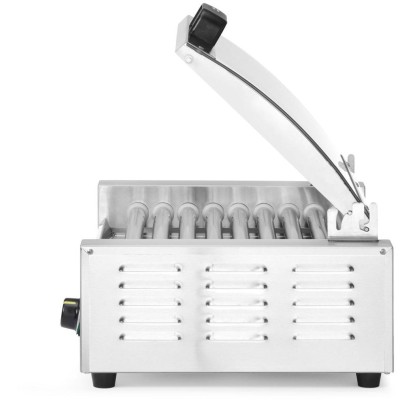 Gril na válečky, 1 zónový s energeticky úsporným krytem, HENDI, 230V/790W, 566x450x(H)259mm