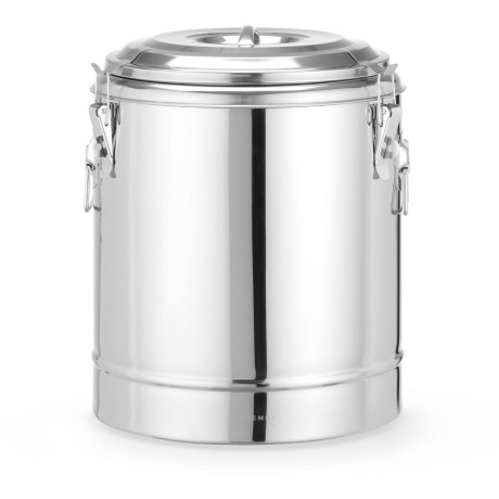 Termoska na přepravu potravin, HENDI, Kitchen Line, 23L, Stříbrná, ⌀350x(H)440mm