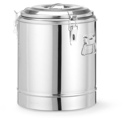 Termoska na přepravu potravin, HENDI, Kitchen Line, 23L, Stříbrná, ⌀350x(H)440mm
