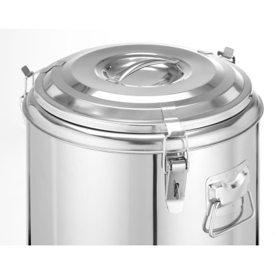 Termoska na přepravu potravin, HENDI, Kitchen Line, 23L, Stříbrná, ⌀350x(H)440mm