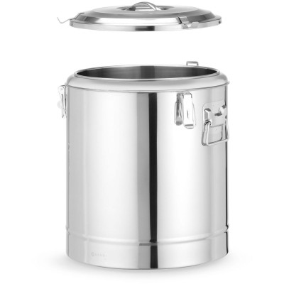 Termoska na přepravu potravin, HENDI, Kitchen Line, 36L, Stříbrná, ⌀400x(H)500mm