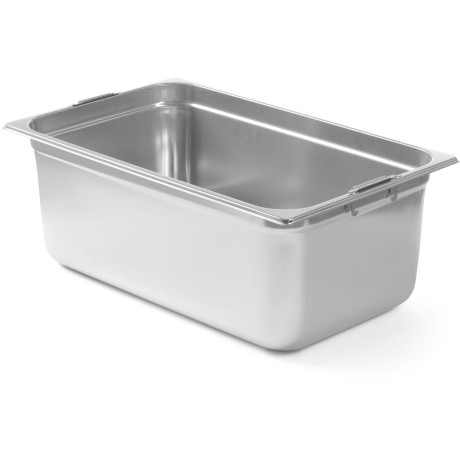 GN kontejnery se sklopnými rukojeťmi, HENDI, GN 1/1, 14L, 530x325x(H)100mm