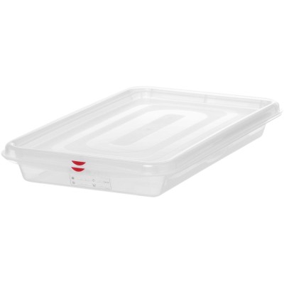 Nádoba GN 1/1, polypropylen, HENDI, GN 1/1, 8L, Průhledná, 530x325x(H)65mm