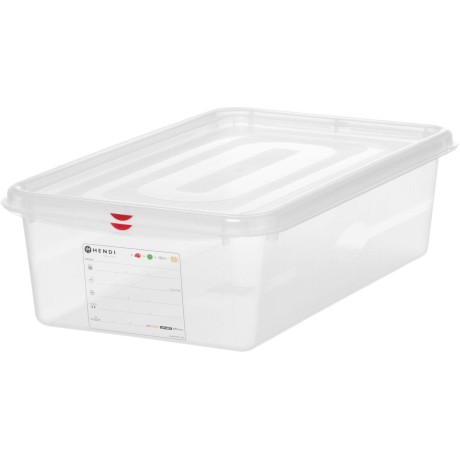 Nádoba GN 1/1, polypropylen, HENDI, GN 1/1, 21L, Průhledná, 530x325x(H)150mm