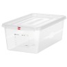 Nádoba GN 1/1, polypropylen, HENDI, GN 1/1, 28L, Průhledná, 530x325x(H)200mm, Obdélníkové