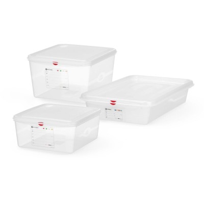 Nádoba GN 2/3, polypropylen, HENDI, GN 2/3, 9L, Průhledná, 354x325x(H)100mm