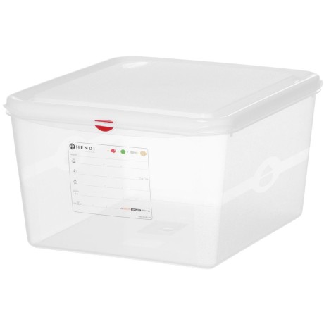 Nádoba GN 2/3, polypropylen, HENDI, GN 2/3, 19L, Průhledná, 354x325x(H)200mm