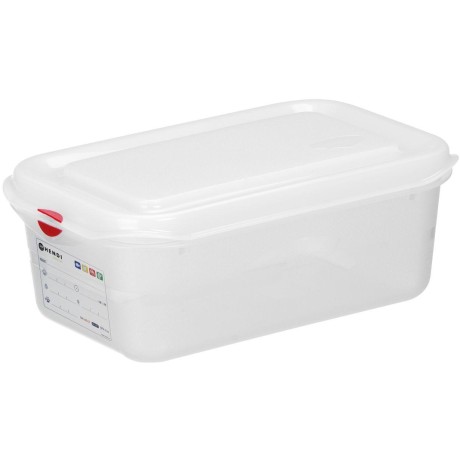 Polypropylenová nádoba GN 1/4, HENDI, GN 1/4, 2,8L, Průhledná, 265x162x(H)100mm