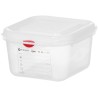 Nádoba GN 1/6, polypropylen, HENDI, GN 1/6, 1,7L, Průhledná, 176x162x(H)100mm, Obdélníkové