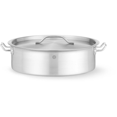 Pečicí nádoba s víkem, HENDI, 10,8L, ⌀360x(H)139mm