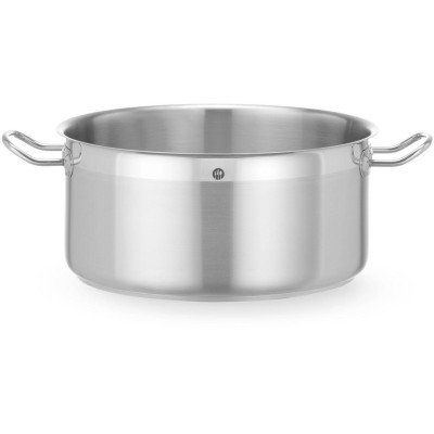 Pánev na dušení nízká, bez víka, HENDI, Profi Line, 12L, ⌀320x(H)150mm