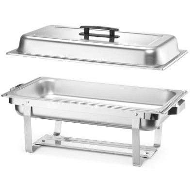 Ohřívač jídla Chafing – sada 4 kusů, HENDI, GN 1/1, 7,5L, 600x355x(H)305mm