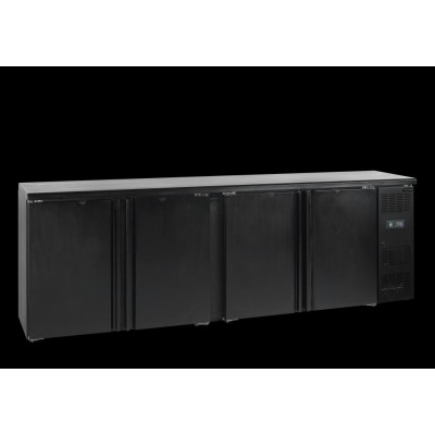 CBC 410 Minibar, plné křídlové dveře, černá