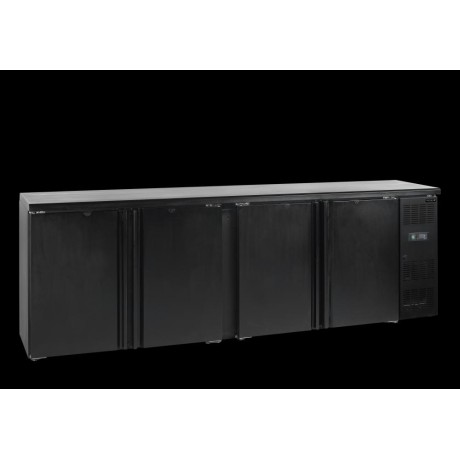 CBC 410 Minibar, plné křídlové dveře, černá