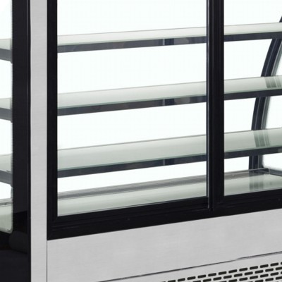 LPD 900 C Black Chladicí vitrína cukrářská černá