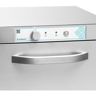Univerzální gastronomická myčka nádobí s odtokovým čerpadlem, manuální ovládání, dávkovač mycího prostředku, 6,2 kW, 400 V | FOR
