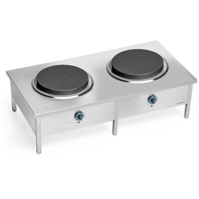 Gastronomická elektrická stolička 2-plotnová, 2x5 kW, 400 V | FORGAST FG09421