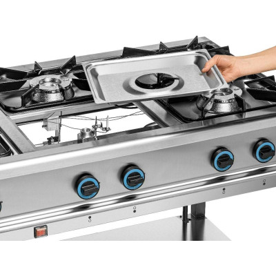 Gastronomická plynová kuchyně 6-hořáková, 34,4 kW | FORGAST FG09456