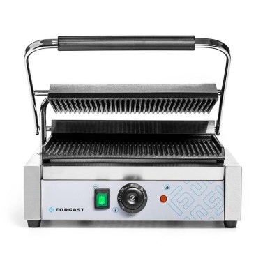 Kontaktní gril panini, žebrované desky, 2.2 kW | FORGAST FG09201