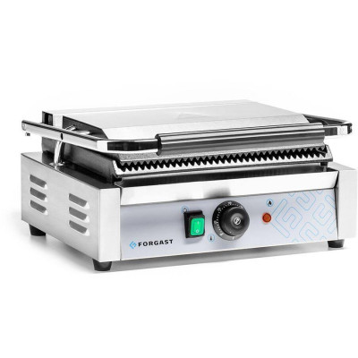 Kontaktní gril panini, žebrované desky, 2.2 kW | FORGAST FG09201