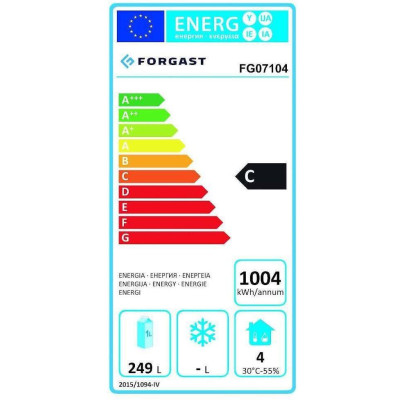 Chladicí stůl 3-dveřový salátový 400 l, se skleněným nástavcem | FORGAST FG07104