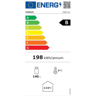 Nerezová chladicí skříň 140 l FORGAST FG14112/FG07112