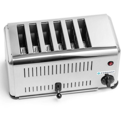 Toustovač 6 z nerezové oceli, 6 slotů, 3,24 kW | FORGAST FG09806