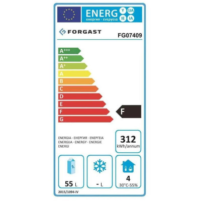 Forgast 9 GN 1/4 prosklená chladicí vitrína FORGAST FG07409