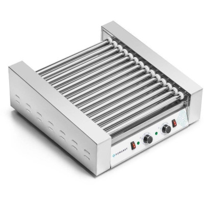 Válečkový opékač na párky, 14 válečků, 2.8 kW, 230 V | FORGAST FG09614