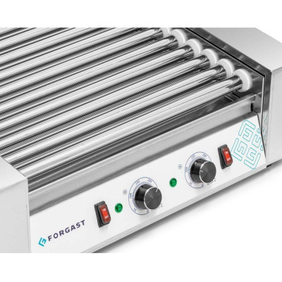 Válečkový opékač na párky, 14 válečků, 2.8 kW, 230 V | FORGAST FG09614