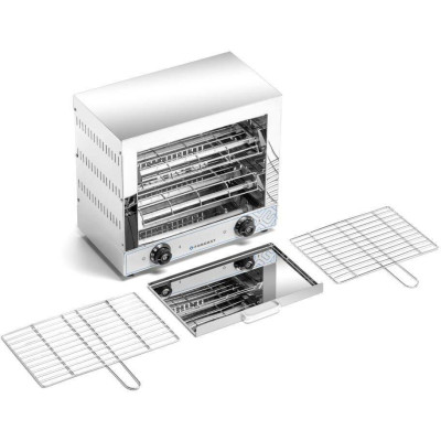 Dvojitý elektrický opékač, 3 kW, 230 V | FORGAST FG09207