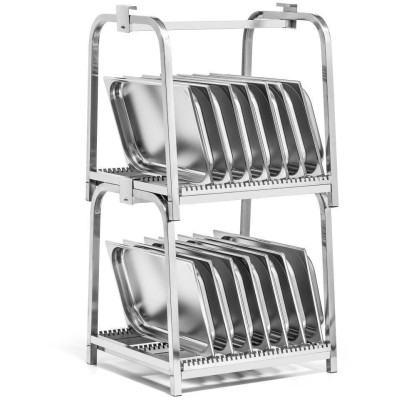 Odkapávací stojan na nádoby a tácy GN 1/1 60x55x113 cm | FORGAST FG15129
