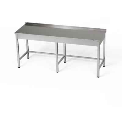 Nerezový pracovní stůl 220x60x85 cm | FORGAST