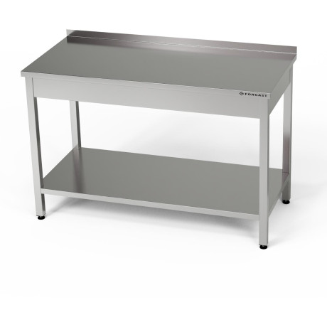Nerezový pracovní stůl s policí 150x60x85 cm | FORGAST