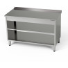 Nerezový pracovní stůl se 2 policemi 70x60x85 cm | FORGAST