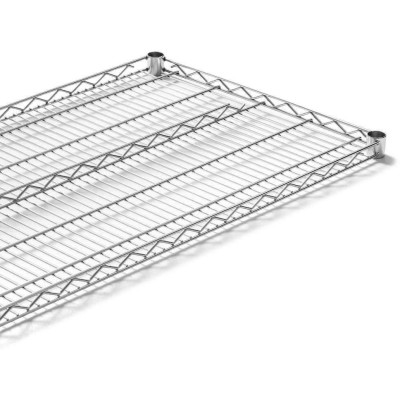 Skladovací regál z chromované oceli, 4 police, 61x45,5x180 cm skládací | FORGAST FG15131