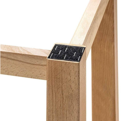 Dřevěný řeznický špalek 40x40x10 cm na podstavci | FORGAST FG12240