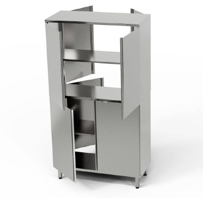 Nerezová průchozí skříňka 90x50x200 cm | FORGAST