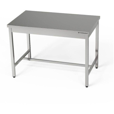 Nerezový centrální pracovní stůl 100x80x85 cm | FORGAST