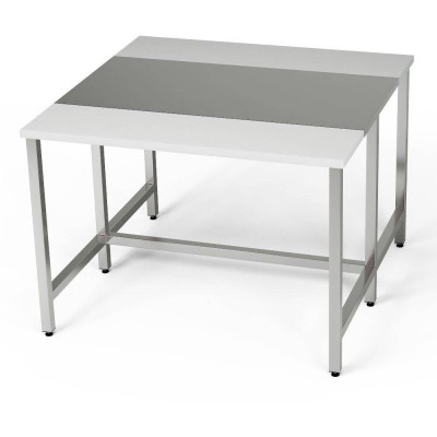 Centrální pracovní stůl se 2 krájecími prvky 120x100x85 cm | FORGAST