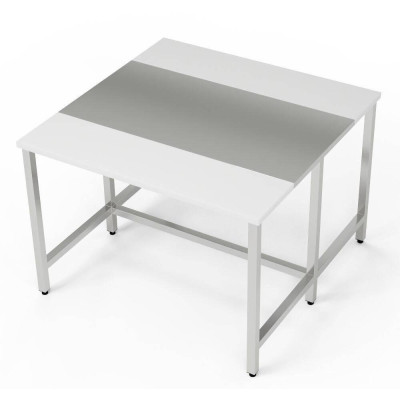 Centrální pracovní stůl se 2 krájecími prvky 120x120x85 cm | FORGAST