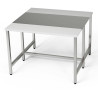 Centrální pracovní stůl se 2 krájecími prvky 120x140x85 cm | FORGAST