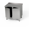 Nerezový pracovní stůl se skříňkou 100x60x85 cm | FORGAST